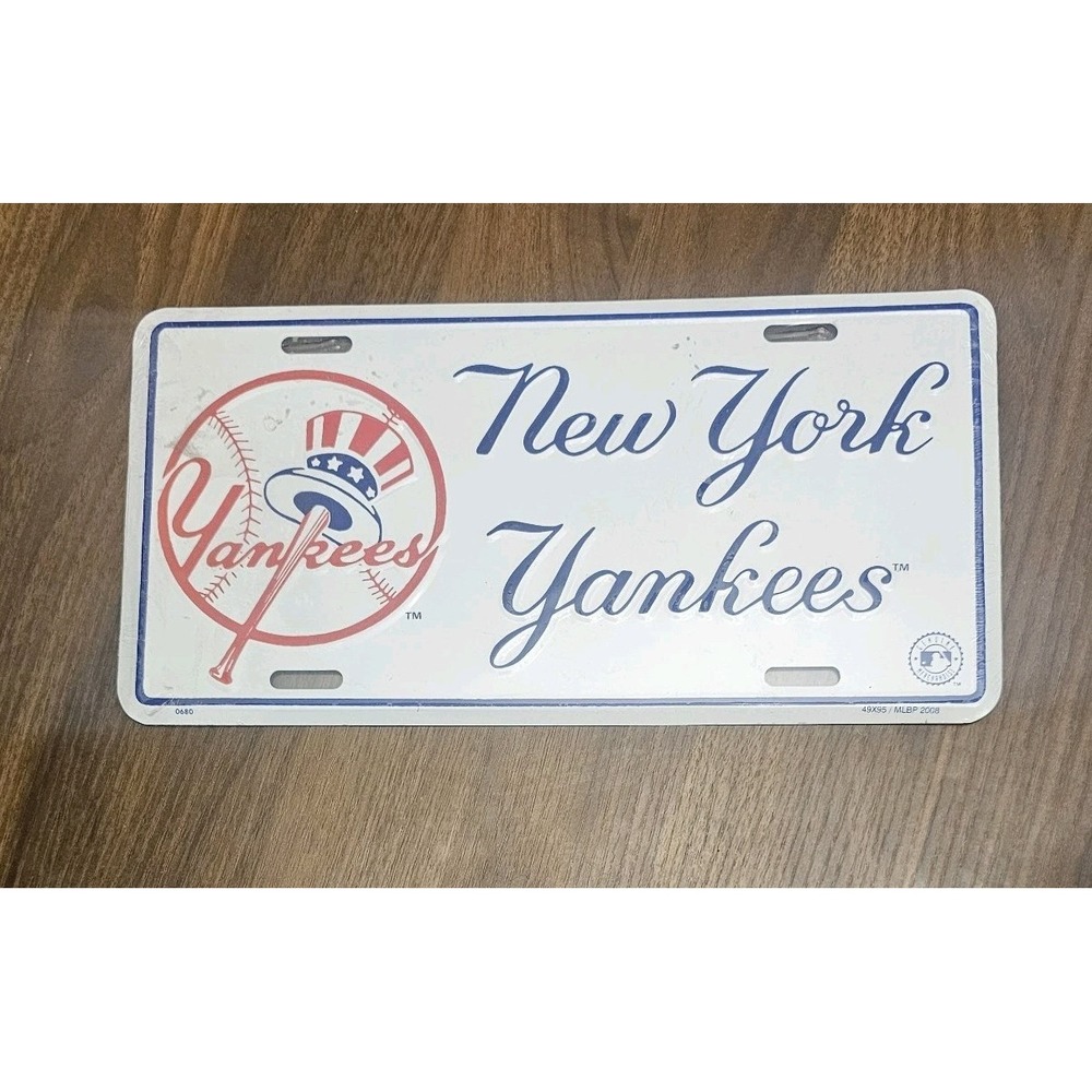MLB New York Yankees Metal License‎ Plate